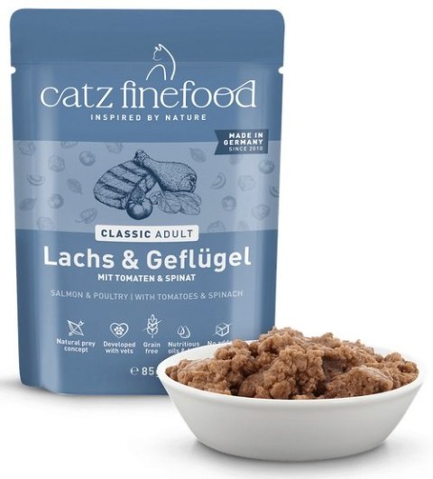 Catz Finefood Classic Łosoś i drób (N.05) saszetka 85g
