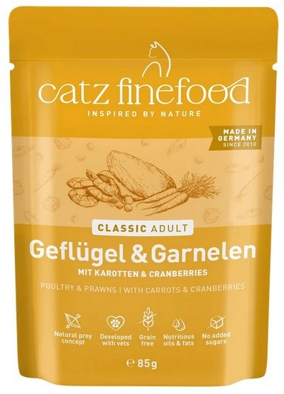 Catz Finefood Classic N.17 Drób i Krewetki saszetka 85g