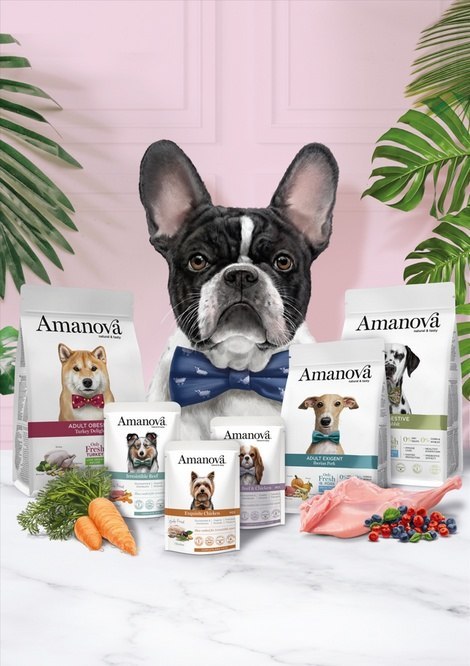 Amanova Dog Adult Mini Exigent Iberian Pork - wieprzowina 800g