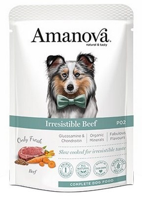 Amanova Dog Adult Irresistible Beef - wołowina saszetka 100g [P02]