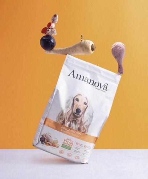 Amanova Dog Adult Medium Exquisite Chicken - kurczak 12kg