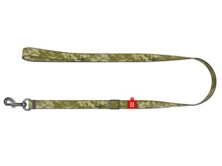 Collar WauDog Nylon Smycz nylonowa regulowana S 15mm/152-183cm, wzór MILITARY