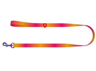 Collar WauDog Recycled Smycz nylonowa, gradient L-XXL 25mm/122cm pomarańczowy