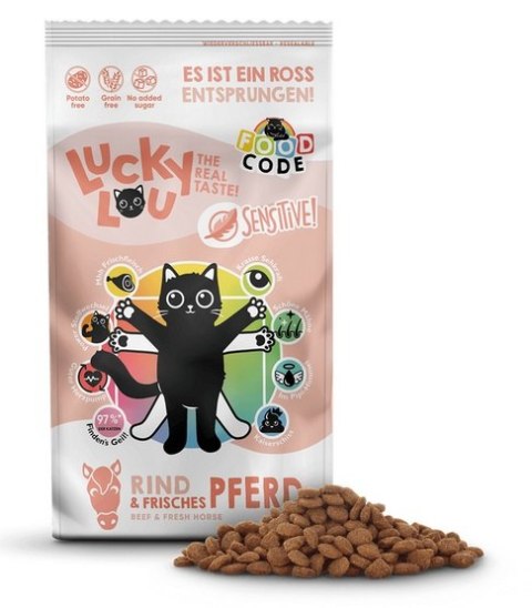 Lucky Lou Food Code Sensitive Wołowina & Konina 750g