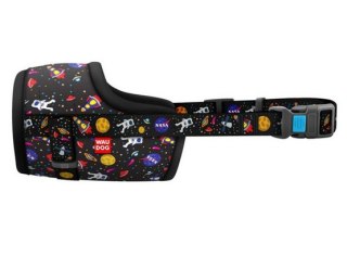 Collar WauDog Nylon Kaganiec, plastikowy fastex, wzór NASA, rozmiar 4 [35-43cm]