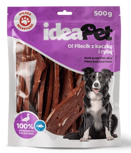 IdeaPet Fileciki z kaczką i rybą 500g