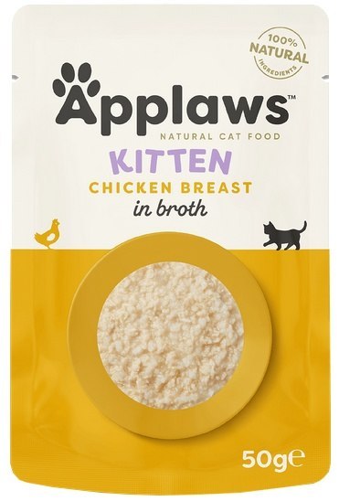 Applaws saszetka dla kota Kitten Kurczak w rosole 50g
