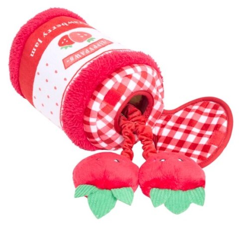 ZippyPaws Pluszowa norka bungee dla psa Dżem truskawkowy [ZP1113]