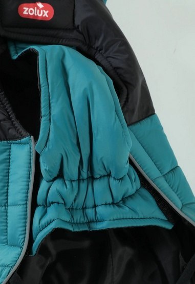 Zolux Kurtka puchowa z szelkami dla psa R.35 niebieska