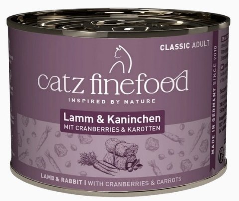 Catz Finefood Classic N.11 Jagnięcina i Królik puszka 200g