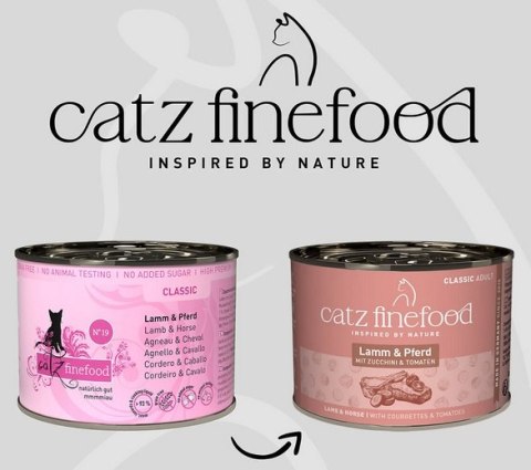 Catz Finefood Classic N.19 Jagnięcina i Konina puszka 200g