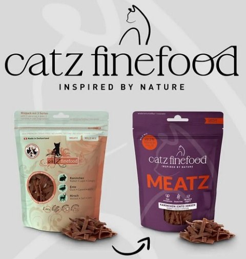 Catz Finefood Meatz Wild Mix - królik, kaczka, jeleń 45g