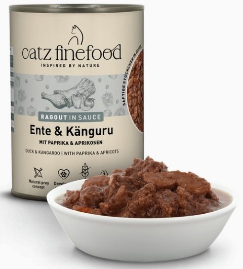 Catz Finefood Ragout N.607 Kaczka i Kangur puszka 380g