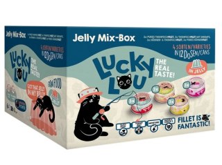 Lucky Lou Extrafood Jelly-Mix-Box Multipack w galaretce puszki 12x70g