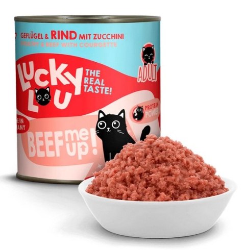 Lucky Lou Lifestage Adult Drób i wołowina puszka 800g