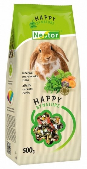Nestor Pokarm Królik lucerna, marchewka, zioła 500g
