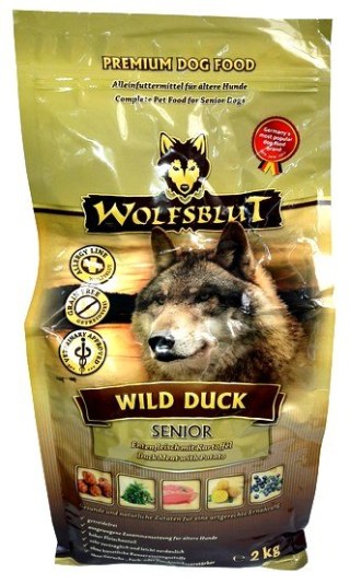 Wolfsblut Dog Wild Duck Senior - kaczka i bataty 2kg