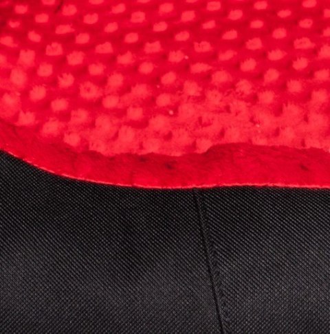 Bimbay Pokrowiec do kanapy Minky r.3 - 100x80cm czarny-czerwony