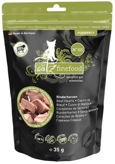 Catz Finefood Pure (Purrrrly N.105) Serca wołowe 35g